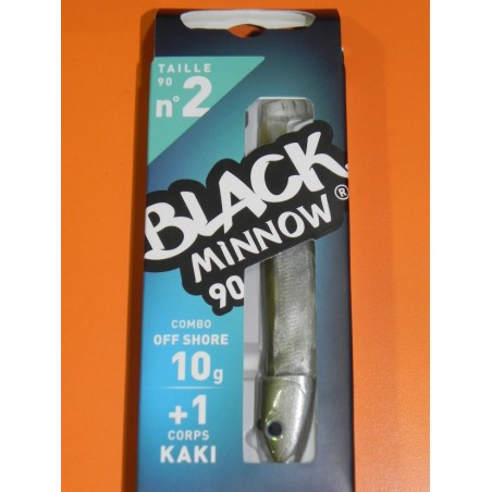 Black Minnow 90 Combo Shore Jig 10 gr kaki  BM187 