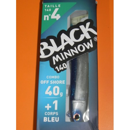 Black Minnow 140 Combo Shore Jig 40 gr blue BM200 