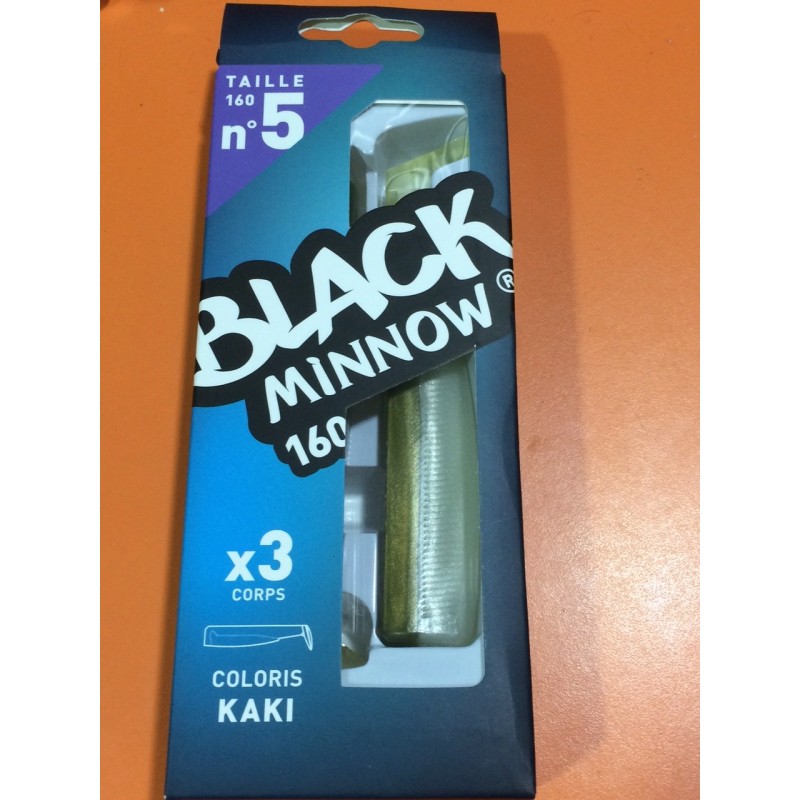 Black Minnow 160 mm 3 lures KAKI BM016